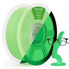 ELEGOO PLA Glow in the Dark Verde 1KG 1.75 mm, Filamento PLA Luminescente per St