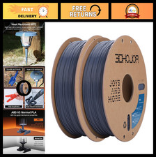 Filamento stampante 3D ABS 1,75mm 1KG x 2 bobine, alta precisione dimensionale, grigio