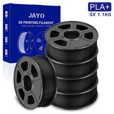 JAYO 5KG Nero PLA+ 1,75mm Filamento per stampante 3D PLA 1,1KG Elevata tenacità