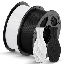 ANYCUBIC Filamento PLA 1,75 mm, Stampa 3D Materiali, Nero+Bianco 2kg | Precision