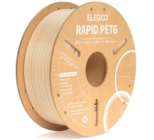 ELEGOO Filamento PETG Rapido 1,75mm Beige 1KG, Stampante 3D Alta Velocità 30-600mm/s Fi