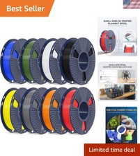 Pacchetto di filamento per stampante 3D PLA+2.0, filamento PLA+ multicolore 1,75 mm, singolo...