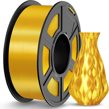 PLA Silk Filamento 1.75Mm, Effetto Seta Filamento Stampanti 3D, PLA Seta Oro Bob