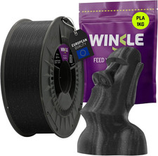 WINKLE Filamento PLA HD Glitter 1.75Mm Nero Galassia, Bobina Da 1Kg, Filamento p