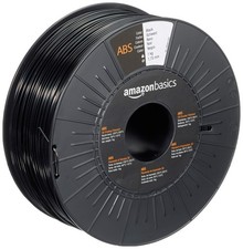 Amazon Basics Bobina da 1 kg con filamento ABS per stampante 3D Nero 1.75 mm