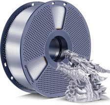 SUNLU Filamento di seta PLA+ 1,75 mm, finitura lucida simile al cromo, texture di seta liscia,.