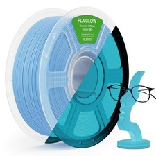 ELEGOO PLA Glow in the Dark Blu 1KG 1.75 mm, Filamento PLA Luminescente per Stam