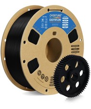 Filamento stampante 3D nylon 1,75 mm poliammide nero 1 kg bobina 2,2 libbre adatto alla maggior parte degli FDM