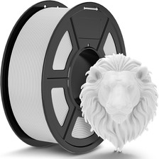 Filamento PLA 1.75Mm Bianco 1KG, Filamento per Stampante 3D, Precisione Dimensio