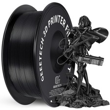 GEEETECH Filamento PLA 1.75 mm Nero PLA 1kg Spool Filamento Stampante 3D PLA