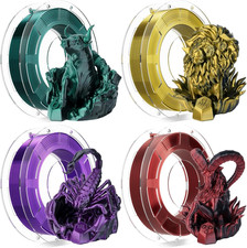 Conjure Silk PLA Filamento per Stampante 3D, 1,75Mm Natale Filamento Doppio Colore, Seta