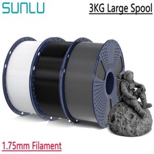 SUNLU 3KG bobina PLA PLA+ PETG stampante 3D filamento 1,75MM PLA nero bianco 3KG