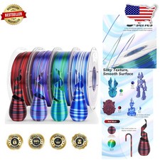 Confezione Filamento PLA Seta 1,75mm 4kg Arcobaleno Cambio Colore Rapido Lucido