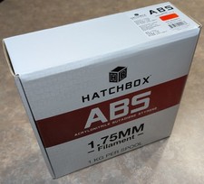 Filamento stampante 3D Hatchbox ABS 1,75 MM VERO ROSSO 1KG bobina nuovo con scatola