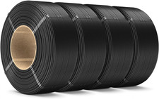 PLA+ Refill Filamento 1.75Mm 4KG, Senza Bobina Filamento PLA plus Nero, Neatly W