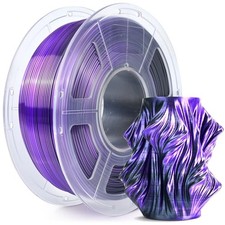 SUNLU Silk PLA Plus Filamento per stampante 3D, Filamento PLA+ Lucido a Doppio C