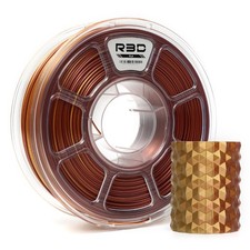 Filamento filamento stampante 3D R3D doppio colore seta PLA, coestrusione, 1,75 mm 1 kg, 