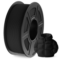 Filamento per stampante 3D PLA opaco 1,75 mm nero, superficie opaca nasconde linea strato...