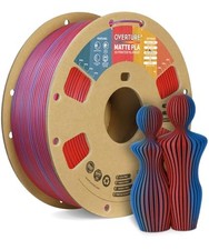 OVERTURE Matte PLA Filamento PLA opaco da 1.75mm, bobina da 1kg, Precisione Dime