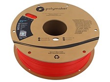 PA02004 Filamento: PLA 1,75mm rosso 190-230°C 1kg Temp.Tavolo: 45°C POLYMAKER