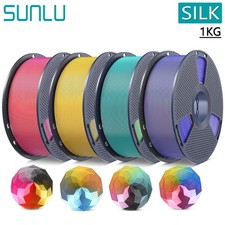 Filamento stampante 3D SUNLU quattro colori SILK 1,75 MM PLA+ SILK filamento 1 kg/bobina