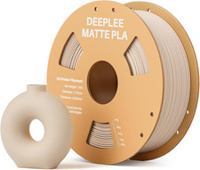 Filamento Matte PLA 1,75 Mm, Finitura Opaca, Beige 1 Kg, Precisione ±0,02 Mm per