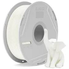 ELEGOO PLA Basic Filamento Bianco 1KG con Bobina Riutilizzabile, 1,75mm PLA 3D A