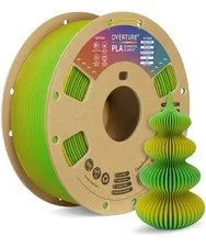 OVERTURE Filamento PLA 1.75mm - Bobina 1kg (2,2lbs) Precisione ±0.02mm, in Carto