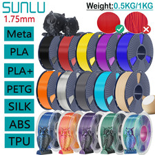 SUNLU 1,75 mm filamento 3D PP ASA PLA PLA+ PETG SILK Meta ABS PVB 1 KG TPU-500 g