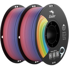 Creality Filamento PLA+ 1,75mm Arcobaleno 2KG, Stampante 3D 2kg Pla+ 