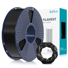 Filamento PLA+ 1.75mm per Stampante 3D E Penne 3D, Filamento PLA plus 1Kg Nero