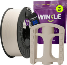 WINKLE Filamento ASA 1.75Mm Naturale, Bobina Da 1Kg, Filamento per Stampante 3D