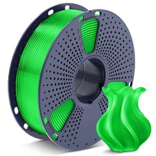 Filamento PETG 1,75mm Verde Trasparente 1kg Bobina SUNLU Stampante Meno Stringature