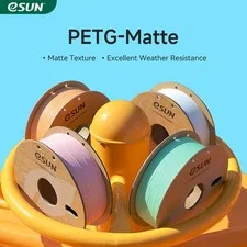 eSUN PETG opaco stampante 3D filamento liscio 1,75 mm bobina da 1 kg per stampante rapida 3D