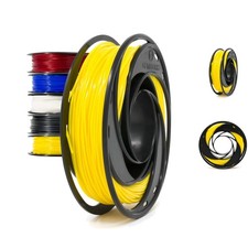 Filamento flessibile per stampante 3D TPU 1,75 mm, 200 g giallo - alta elasticità