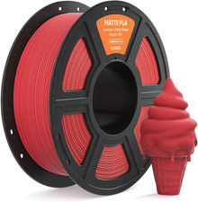 Filamento PLA Matte Rosso Rubino 1 KG, 1,75 Mm Opaco PLA Filamento per Stampante