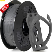 Filamento PETG GF 1,75 mm grigio opaco 1 kg fibra di vetro forte basso ordito - US