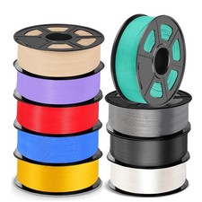 JAYO PLA 1,75 mm filamento stampante 3D 1,1 kg bobina senza grovigli multicolore nero