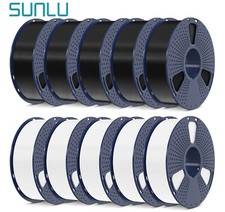 10KG SUNLU PLA PETG PLA+ ABS Filamento per Stampante 3D 1.75mm Senza Bolle Nero