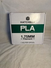 HATCHBOX PLA 1,75mm Filamento Stampante 3D Grigio Freddo, Bobina 1kg Nuovo Confezione Sigillata