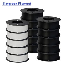 Kingroon 10KG PLA PETG filamento stampante 3D opaco 1,75mm alta velocità lotto bobina 1KG