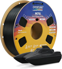 Filamento PETG 1,75 mm, filamento per stampante 3D ad alta velocità, perfettamente avvolto e senza intasamenti,