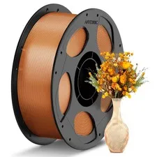 ANYCUBIC Filamento PETG 1,75 mm, Traslucido e Vibrante, Marrone Traslucido 1KG
