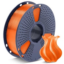 Filamento stampante 3D PETG 1,75mm arancione trasparente SUNLU meno stringhe buono