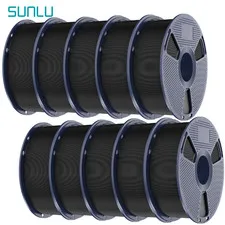 SUNLU 10KG/22LBS PLA META PLAPLUS PETG Matte SILK ABS 1.75mm filamento 