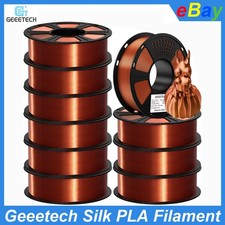 10 kg Geeetech Silk PLA filamento stampante 3D 1,75 mm 1 kg/rotolo seta rame seta PLA