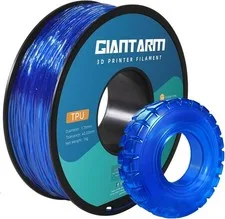 GAINTARM TPU stampante 3D filamento trasparente blu morbido ed elastico 1,75 mm 1 kg
