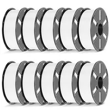 JAYO Filamento PETG 1,75 mm bianco 1,1 kg*10 filamento per stampante 3D a ferita