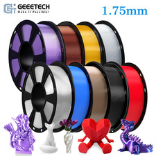 Geeetech 1,75 mm ASA PLA HS-PLA PETG SILK ABS + TPU opaco 1 kg filamento 3D nero