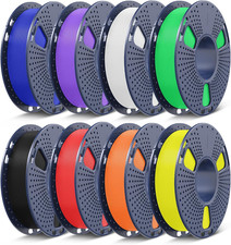 Set Di Filamenti per Stampante PETG Multicolore 1,75 Mm,Confezionati Singolarmen